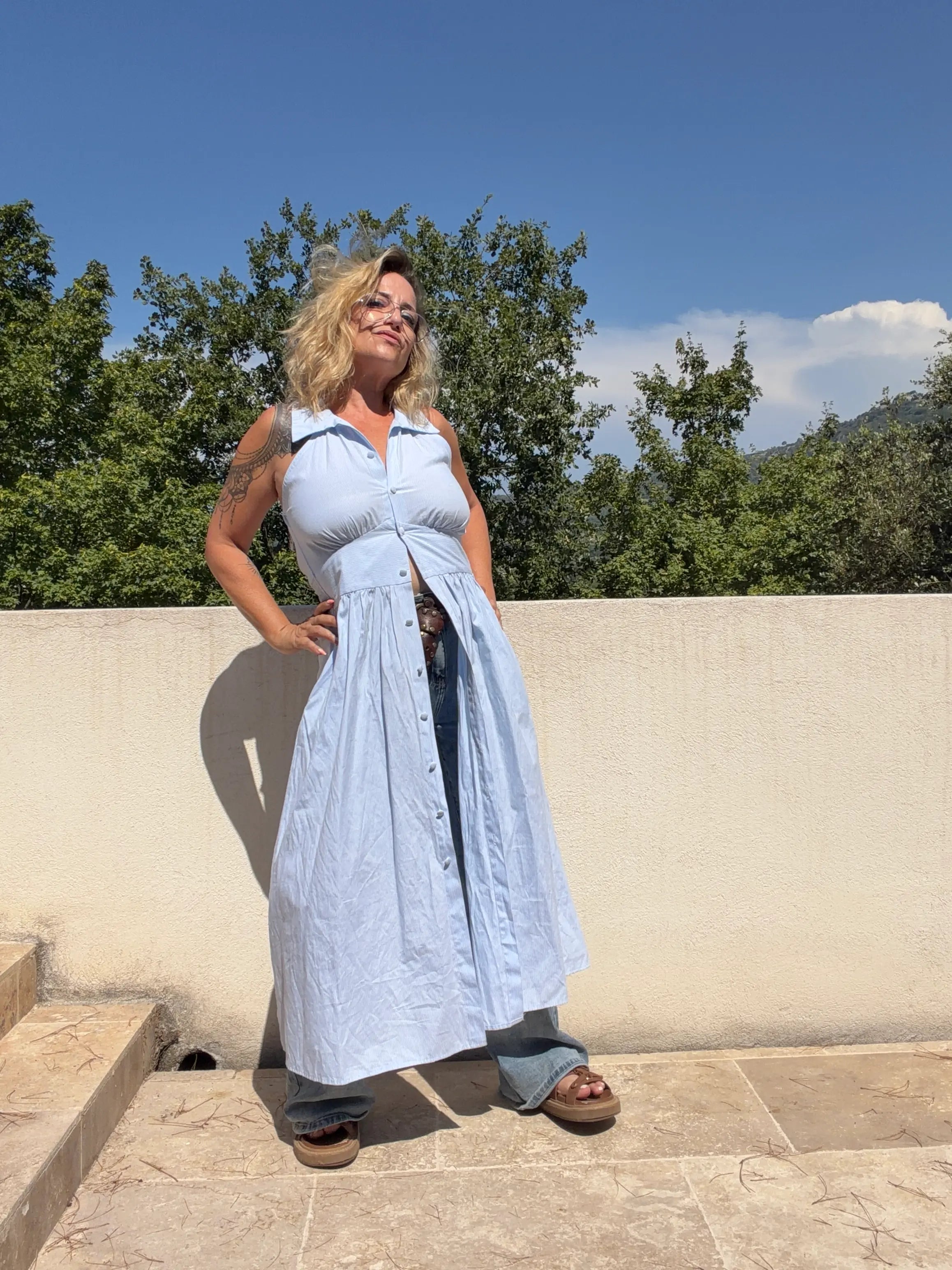 Robe longue chemise Alice