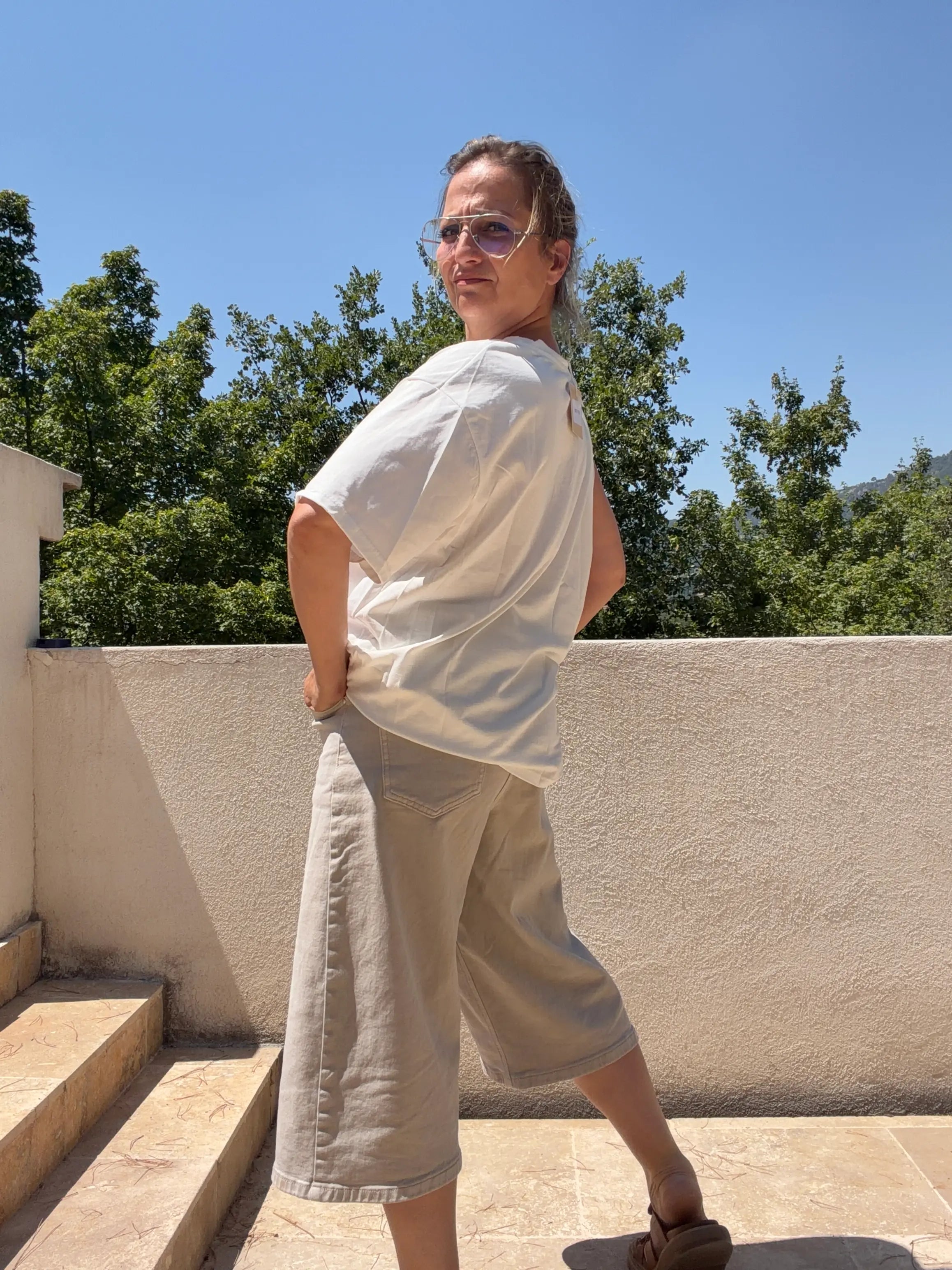 T-shirt Jane Blanc