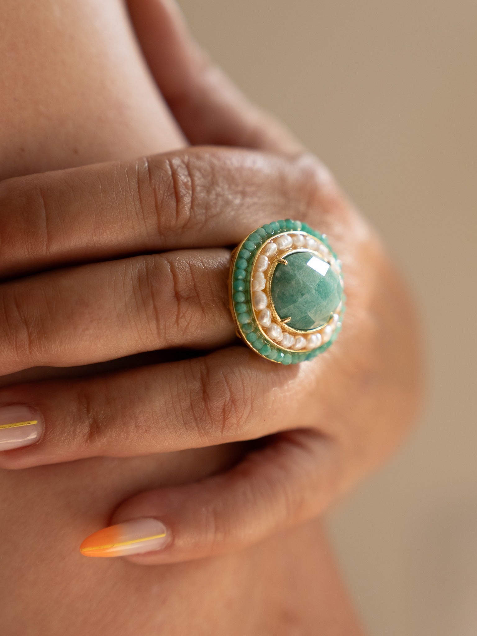 Bague Léandre ajustable détail Studio Albine P