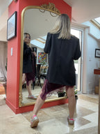 Vue de dos du blazer Saskia noir oversize