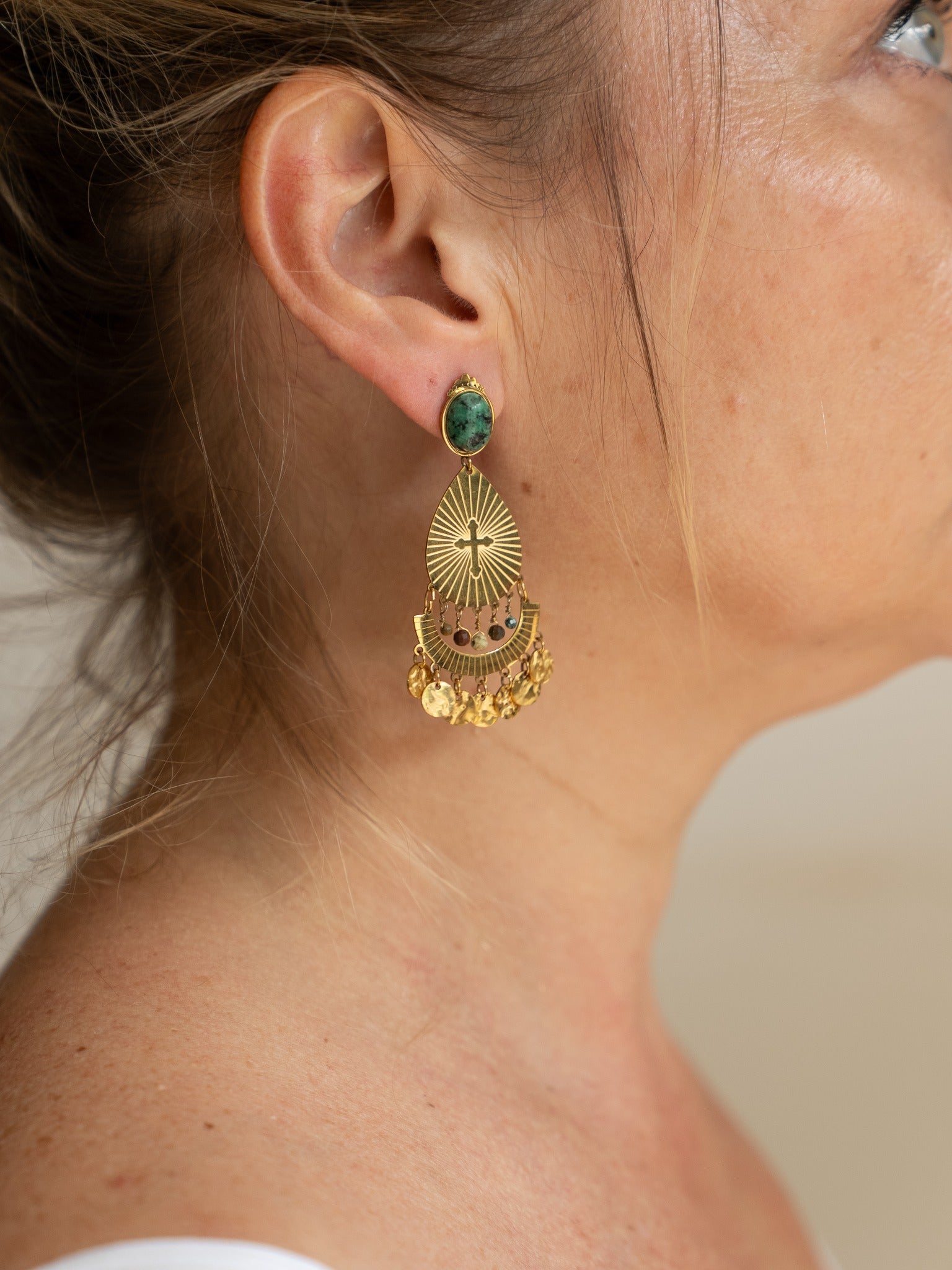 Boucles d’oreilles Matteo portées