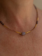 Détail pierre violette collier Raphaël Studio Albine P