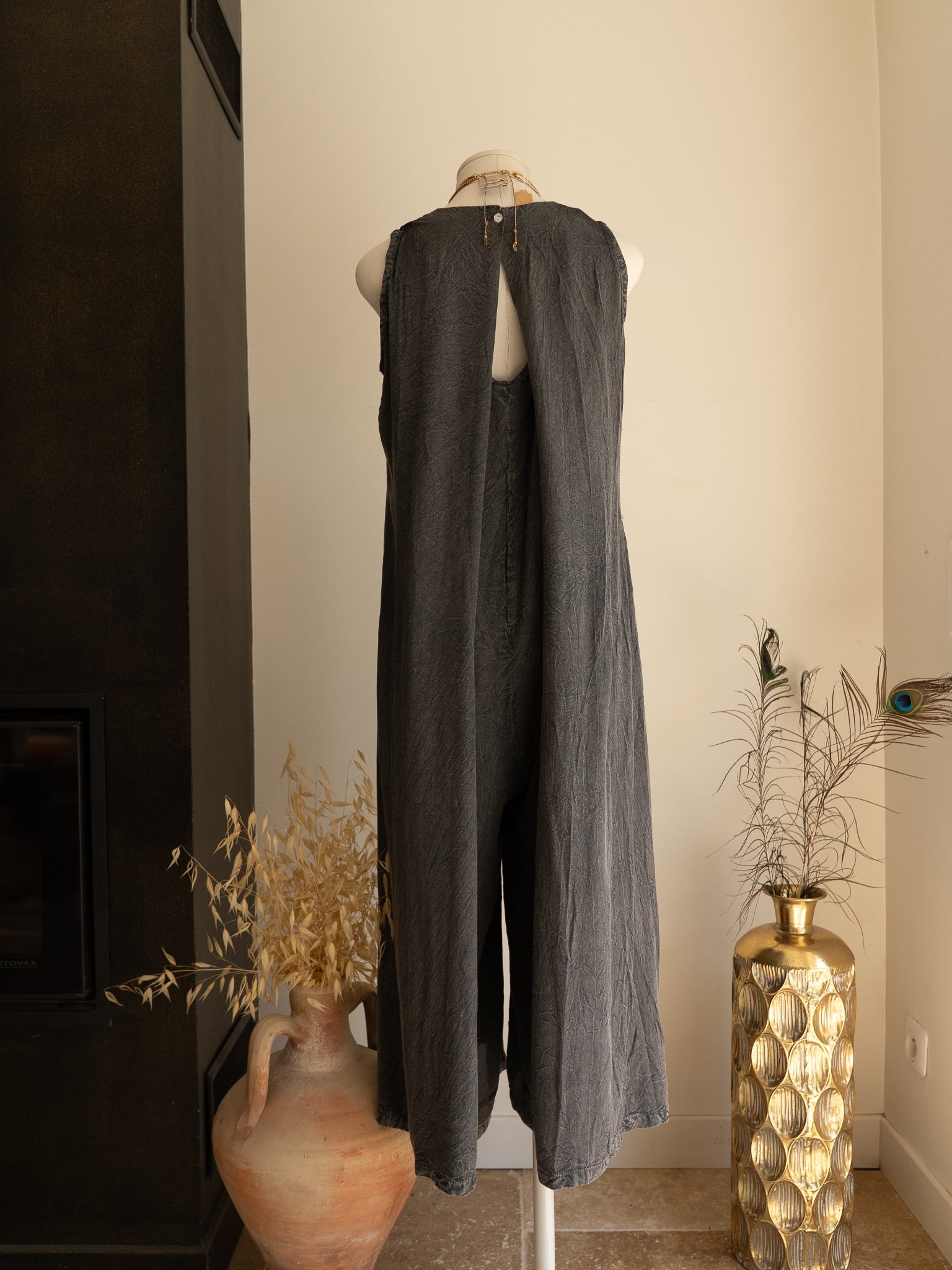 Combi Betty grise vue de dos en rayon Studio Albine P