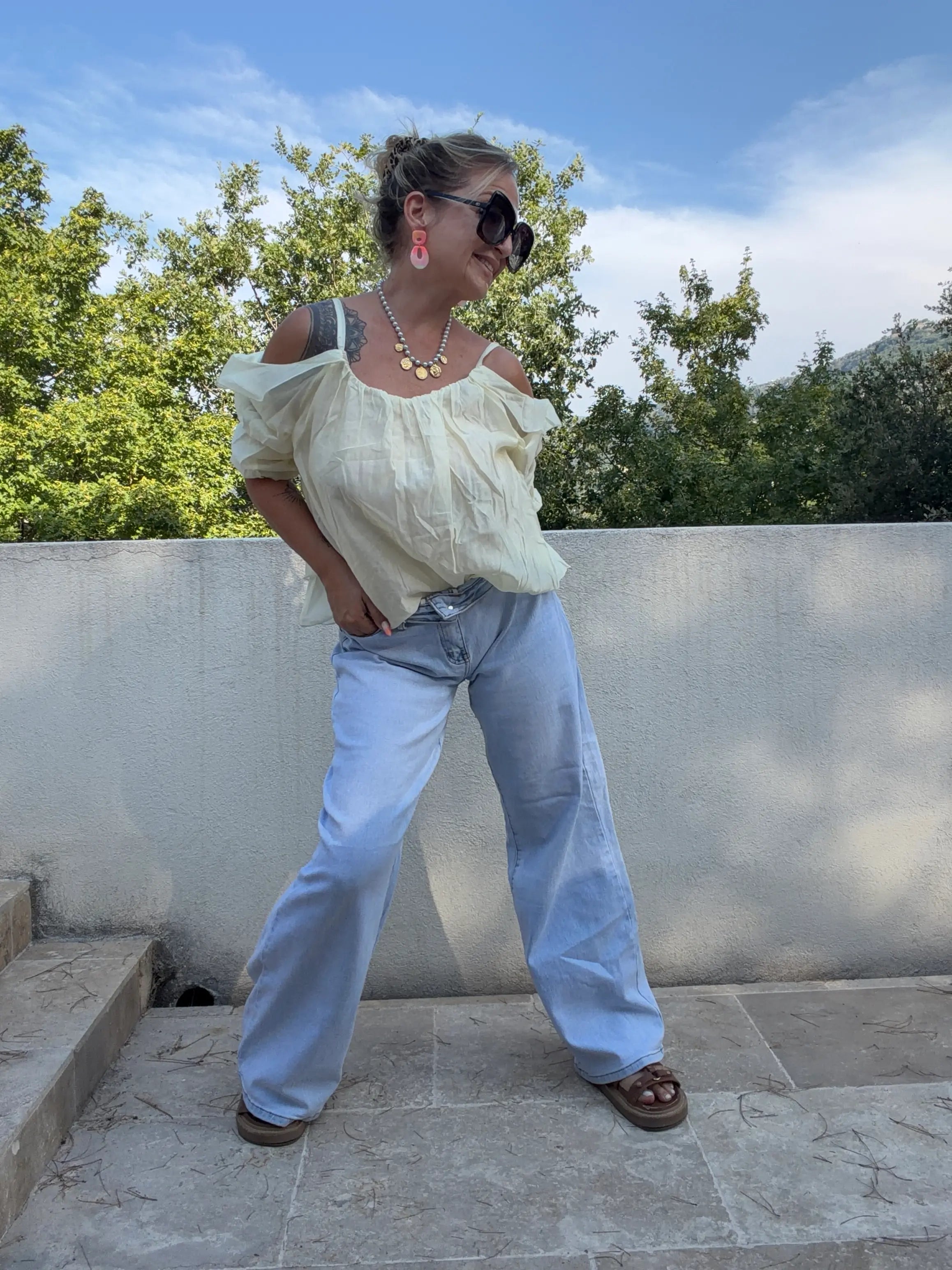 Blouse Lina Jaune Beurre