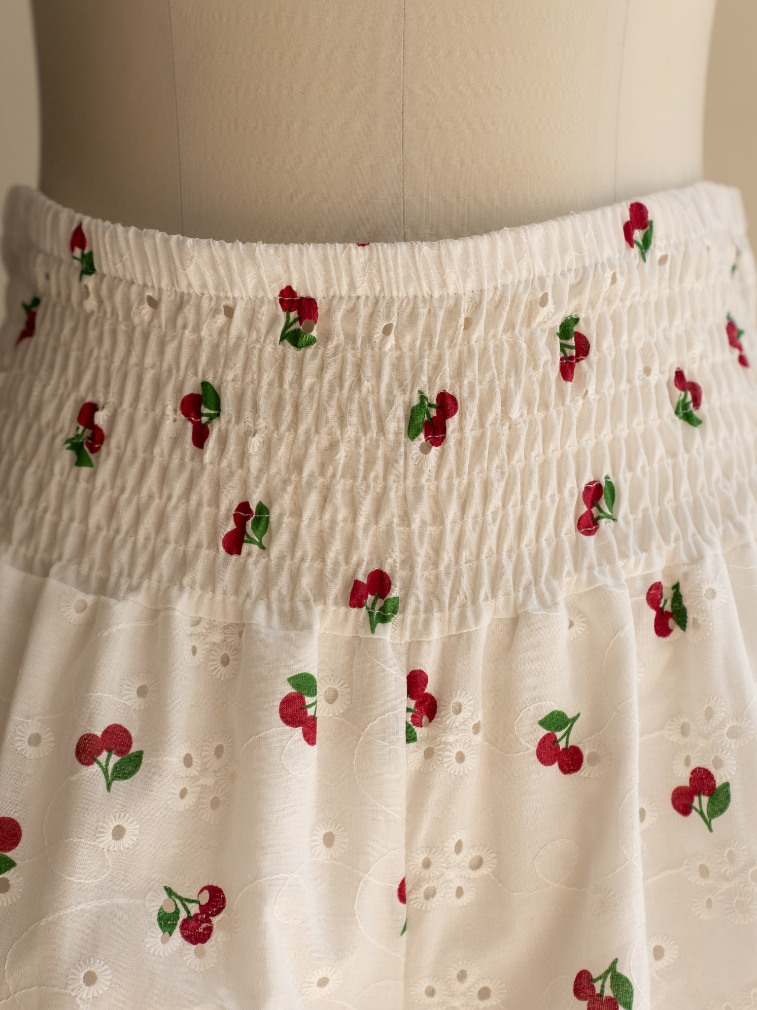 Détail taille élastiquée pantalon jupe Cerise Studio Albine P