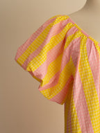 Détail manche ballon robe Abigaelle