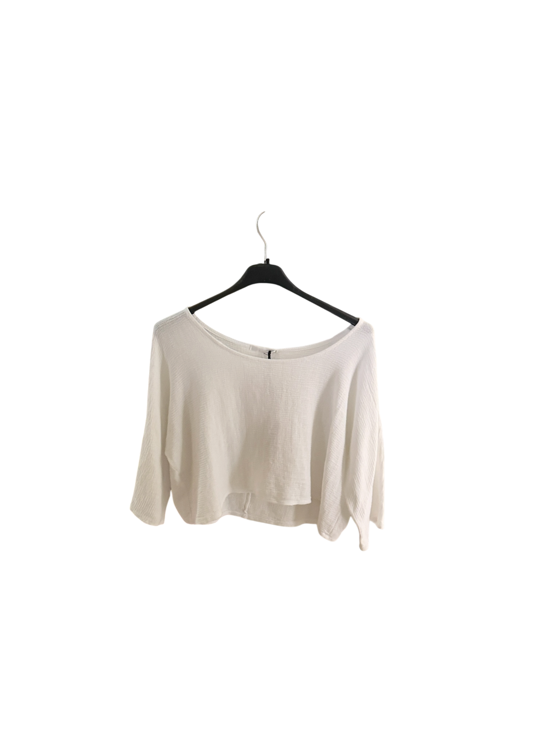 top Livia blanc court intemporel bohème 