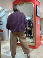Veste Lola bordeaux vue de dos, coupe ample